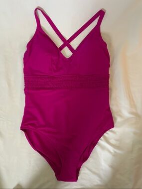 City Chic Hot Pink One Piece Swimsuit